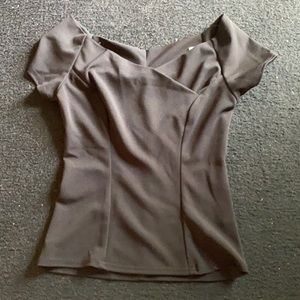 Vintage inspired off the shoulder top